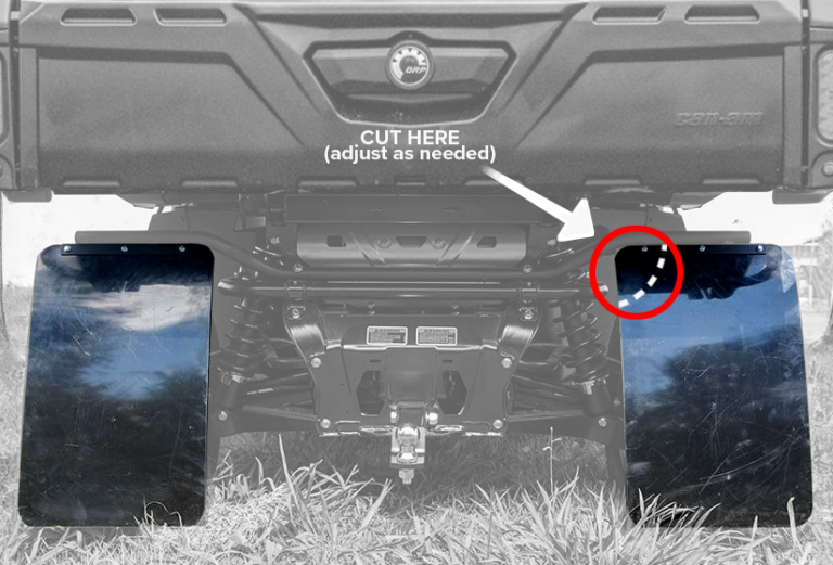 Can-Am Defender HD8 / HD10 Mudflap Kit