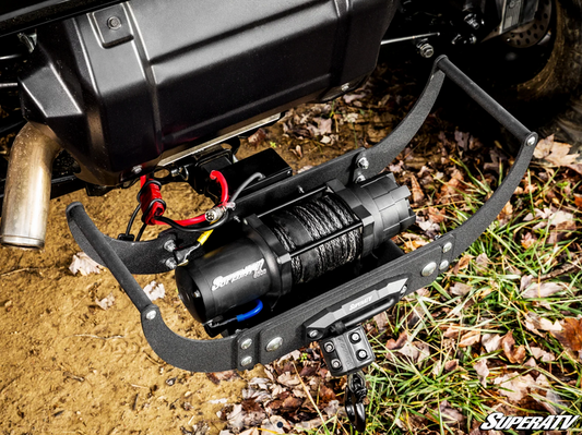 RECEIVER HITCH WINCH QUICK CONNECT KIT 12V WINCH 2 TON 2,000KG, ATV/UTV, SYNTHETIC ROPE, 4 BOLT, SUPERATV WN-4500