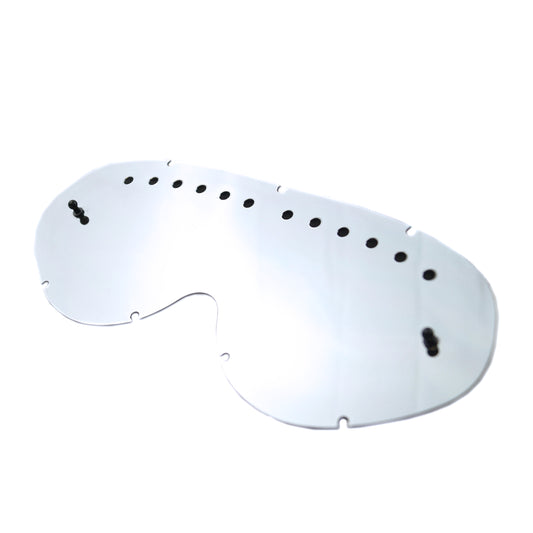 HYBRID TEAR OFF MIRROR LENS SILVER VENTED, ANTI FOG, ANTI SCRATCH, DVSIL201