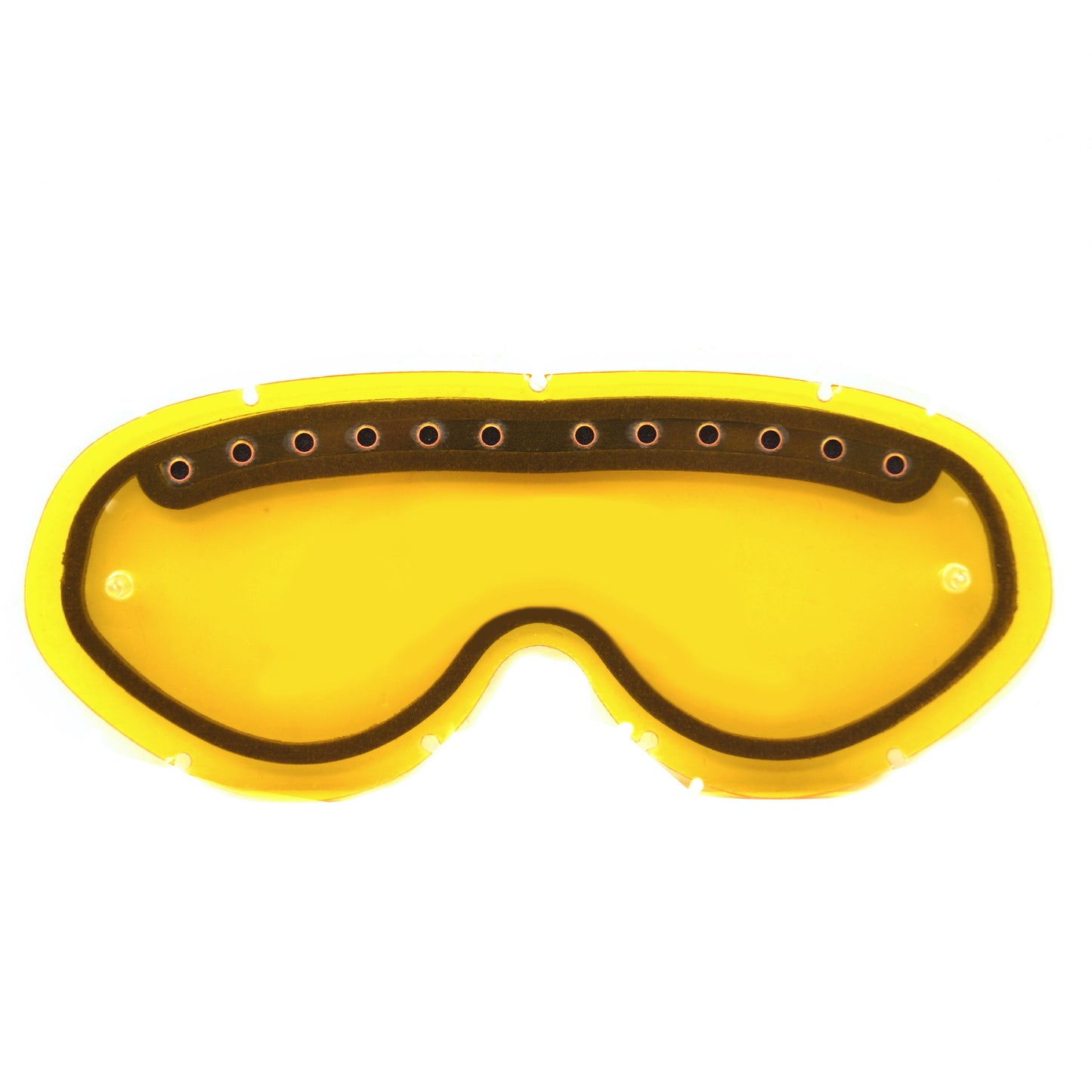 HYBRID TEAR OFF VENTED LENS YELLOW, ANTI FOG, ANTI SCRATCH, DVY201