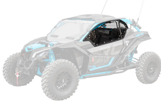 CAN-AM X3 UPPER DOORS CLEAR WINDOWS PLASTIC, SUPER ATV DOOR-CA-X3-005-72
