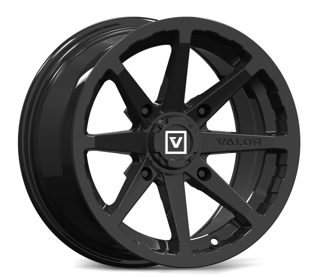 V01 14X7 +15MM 4X156 GLOSS BLACK