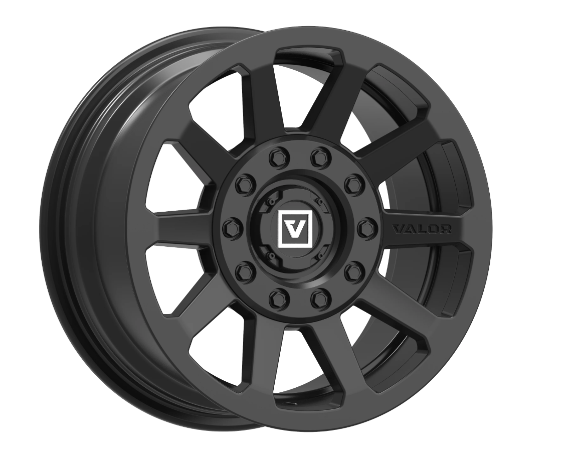 V02 15X7 +20MM 4X137/4X156 SATIN BLACK