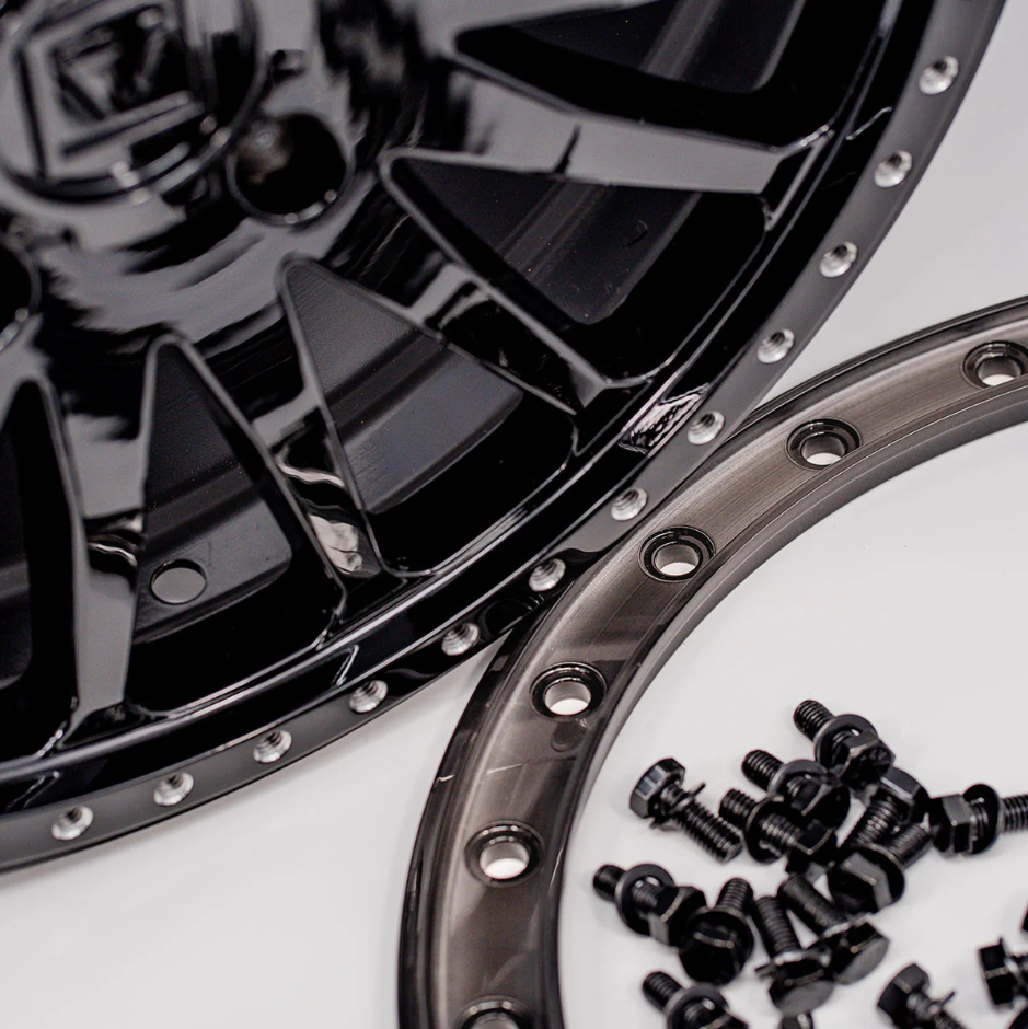 V06 BEADLOCK 15X10 +25 5X114.3 GLOSS BLACK