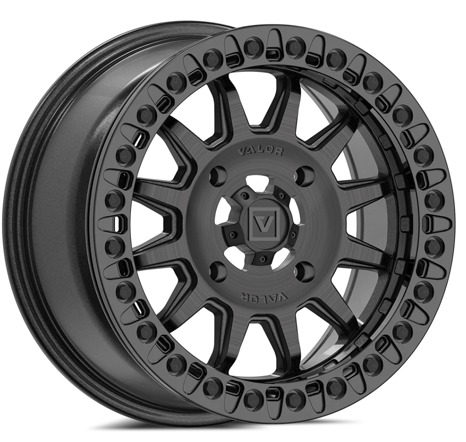 V09 BEADLOCK FLOW FORM 17X8 +40 5X114.3 BRUSHED CHARCOAL