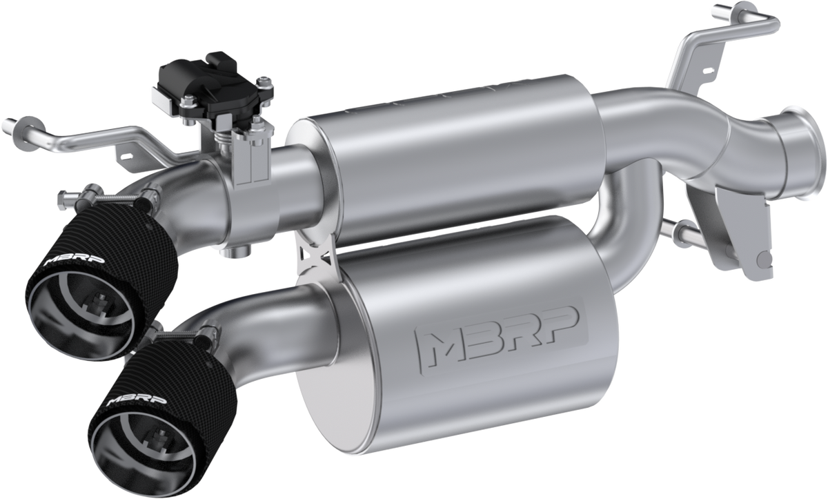 Slip-on Stacked, Dual-Out, Active Exhaust