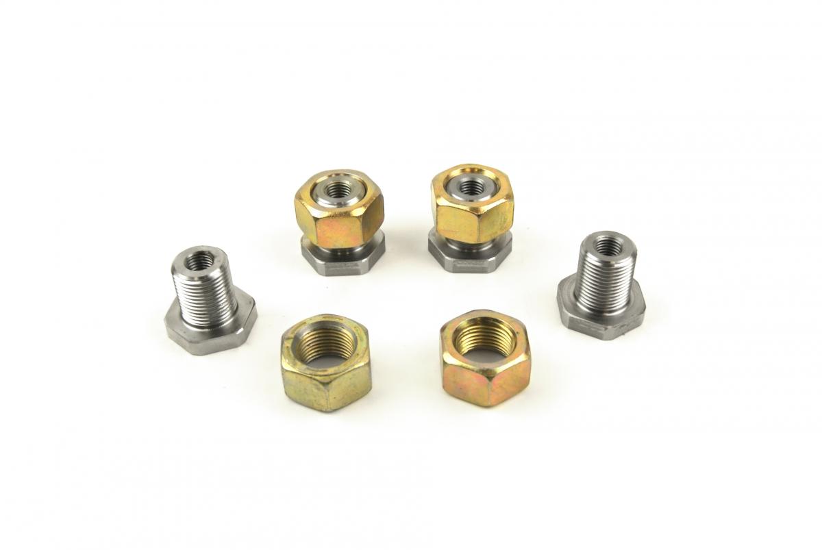 KELLER PERFORMANCE RADIUS ROD NUTS, 10MM RADIUS ROD NUTS (SETS OF 4), CAN AM, HONDA, POLARIS