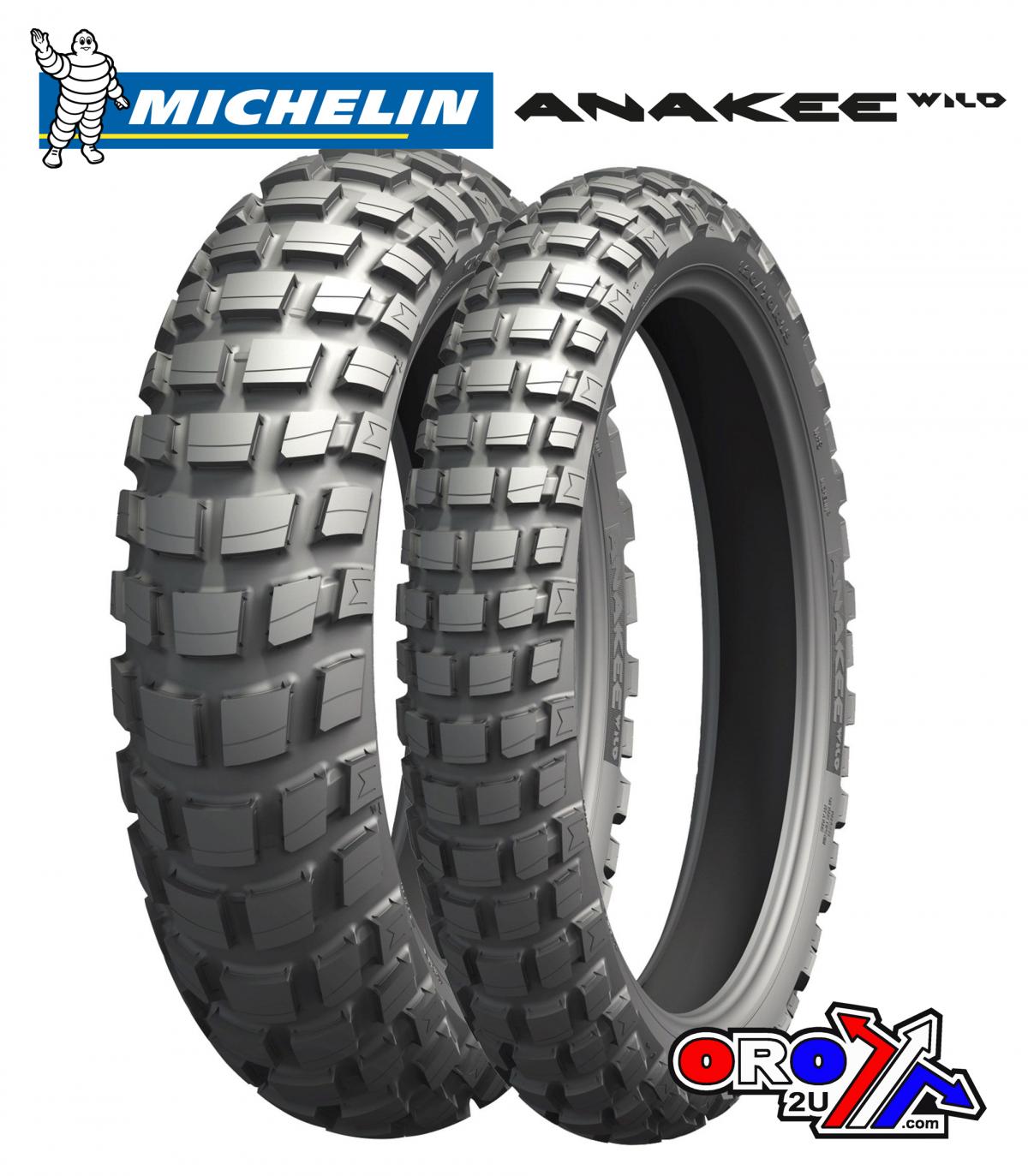 130/80-17 (65R) MICHELIN ANAKEE WILD, REAR TRAIL TYRE 036642, ROAD, MC
