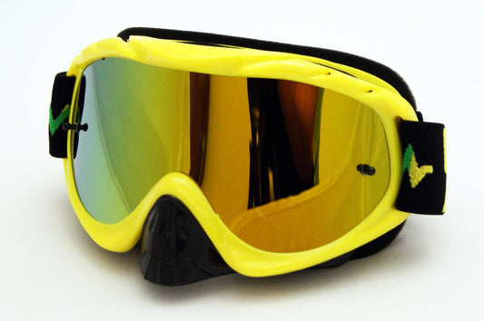 RNR HYBRID YELLOW MIRRORED LENS, YELLOW GOGGLE, GH48M, MIRRORED LENS
