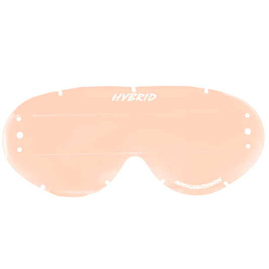 HYBRID XL ROLL OFF LENS PINK RAISED STRIP, ANTI FOG, ANTI SCRATCH, LPR201RXL