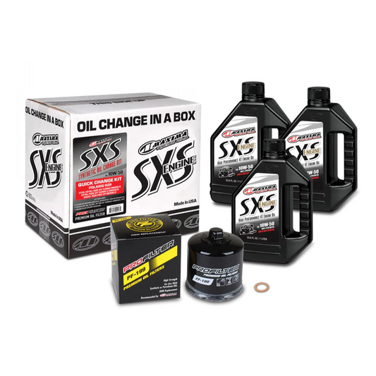 MAXIMA 10W50 POLARIS SXS UTV OIL CHANGE SERVICE KIT