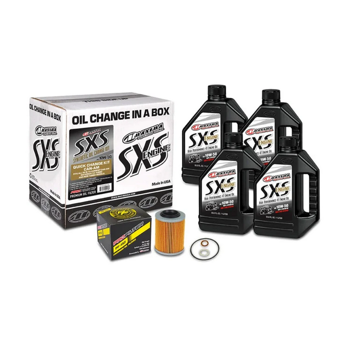 MAXIMA 10W50 CAMAM X3 SXS UTV OIL CHANGE SERVICE KIT