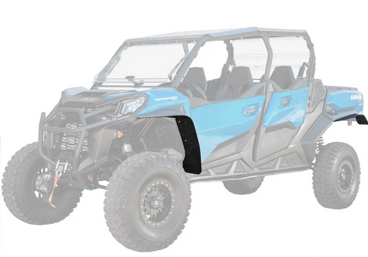 CANAM COMMANDER LOW PROFILE WHEEL ARCH FENDER FLARES MUD GUARDS, SUPER ATV FF-CA-COM
