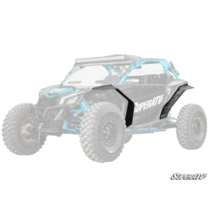 CANAM MAVERICK X3 HD WHEEL ARCH FENDER FLARES MUD GUARDS, SUPER ATV FF-CA-X3-001