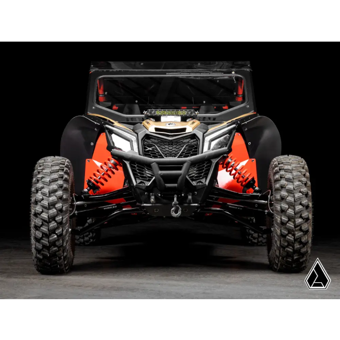 CANAM MAVERICK X3 LOW PROFILE WHEEL ARCH FENDER FLARES MUD GUARDS, ASSAULT INDUSTRIES FF-CA-X3-002