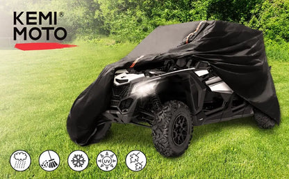 210D PU 4 Seat X3 Cover KEMIMOTO UTV Utility Vehicle Storage Cover For Can-Am Maverick X3 brp Maverick x3 Rain Protect Mud