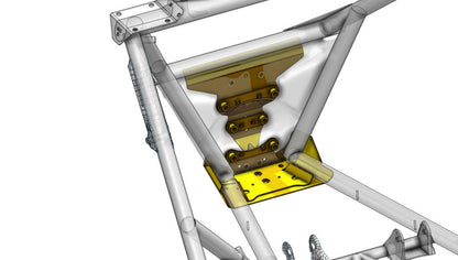 Maverick X3 Rear Radius Rod Reinforcement Plate