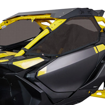 UTV Upper Door Net Side Window Nets For Can-Am Maverick R X RS 999T DCT 2024+ 715007376 Tear-Resistant Mesh Shield UV Protection