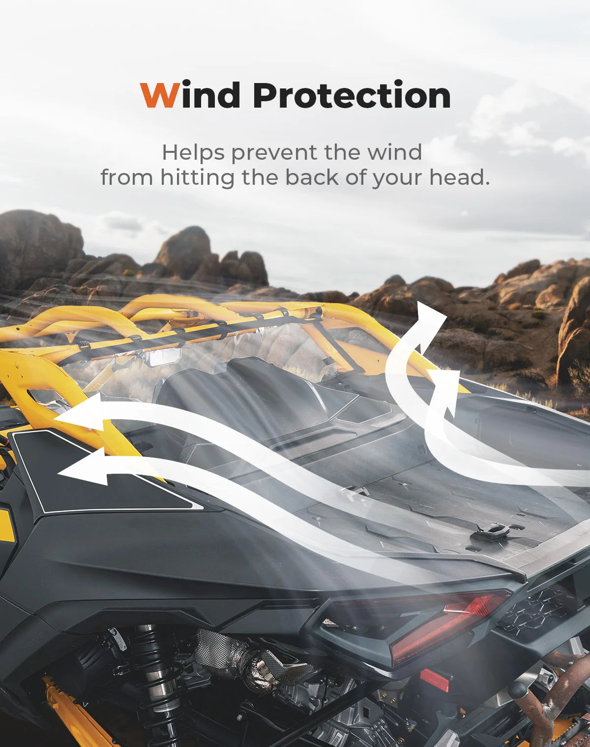 Clear Soft Rear Windshield For Can-Am Maverick R X RS 999T DCT 2024+ 0.8mm PVC Transparent Film Waterproof Dustproof Back Window