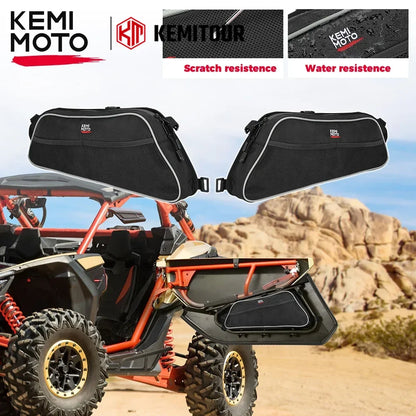 KEMIMOTO 1680D X3 UTV Lower Door Panel Storage Bag for Can-am Maverick X3 Max R RR 4x4 XMR XDS XRC XRS DS RS Turbo DPS 900 2017+