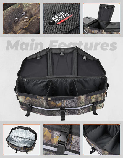 Camouflage Black X3 13Gal Rear Rack Box Bag 715002923 for Can-am Maverick X3 1000 MAX Outlander G2 G2S 500 800 570 650 850