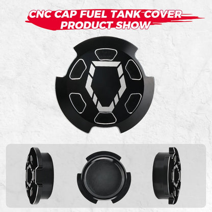 UTV Aluminum Alloy Black CNC Cap Fuel Tank Cover for Can-am Maverick X3 Defender Maverick Max Sport Trail 2018+ 2/4 Doors