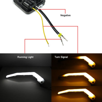 LED Front Flow Turn Signal Light DRL Lights for Can-Am Maverick X3 XDS XRS Max Turbo R 2017-2022 #710004994 & 710004995