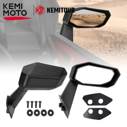 KEMIMOTO X3 UTV Side Door Rearview Mirror 715004236 for Can-am Maverick X3 Max R RR 4x4 XMR XDS XRC XRS DS RS Turbo DPS 900