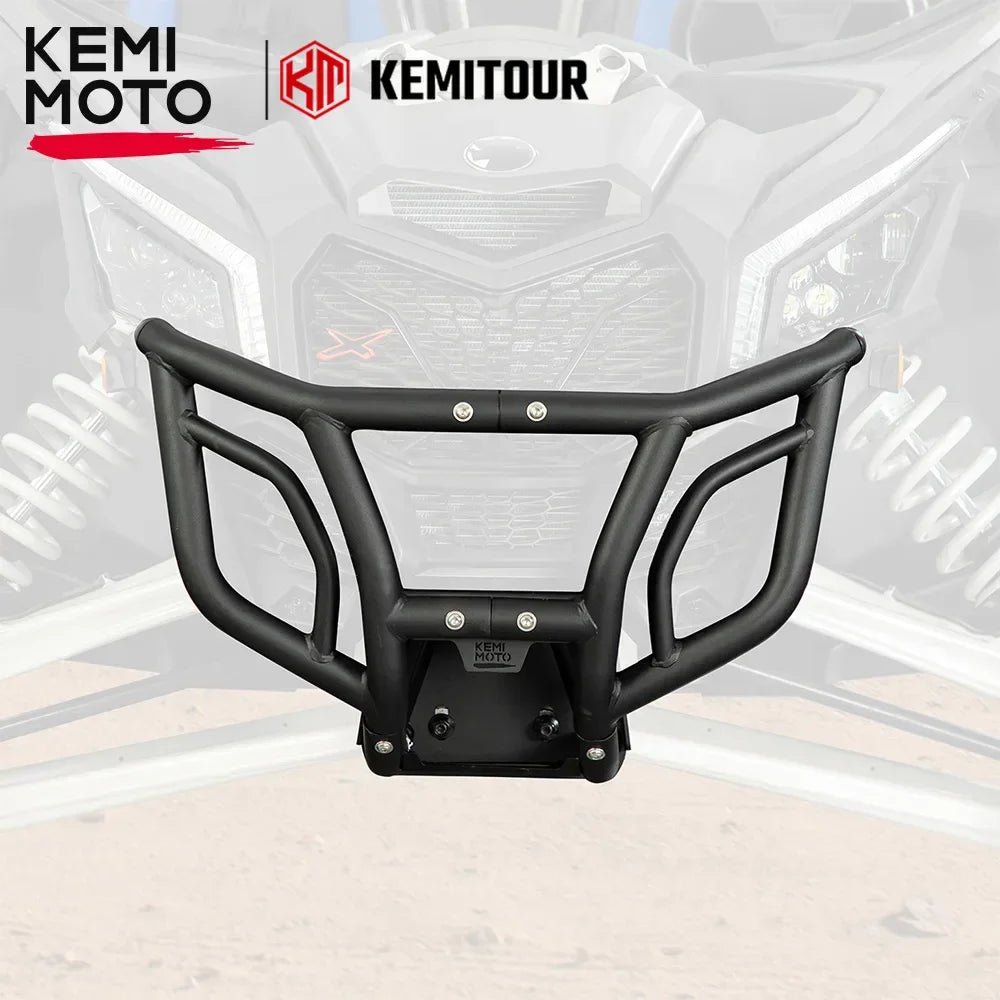 UTV Metal Front Bumper w/ Spotlight Mountable 715002878 for Can-am Maverick X3 Max R RR 4x4 XMR XDS XRC XRS DS RS Turbo DPS 900