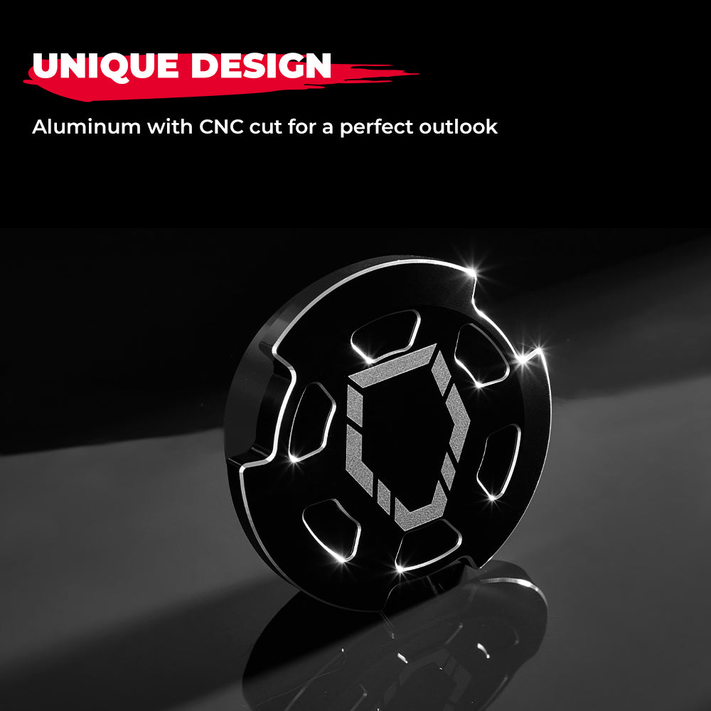 UTV Aluminum Alloy Black CNC Cap Fuel Tank Cover for Can-am Maverick X3 Defender Maverick Max Sport Trail 2018+ 2/4 Doors