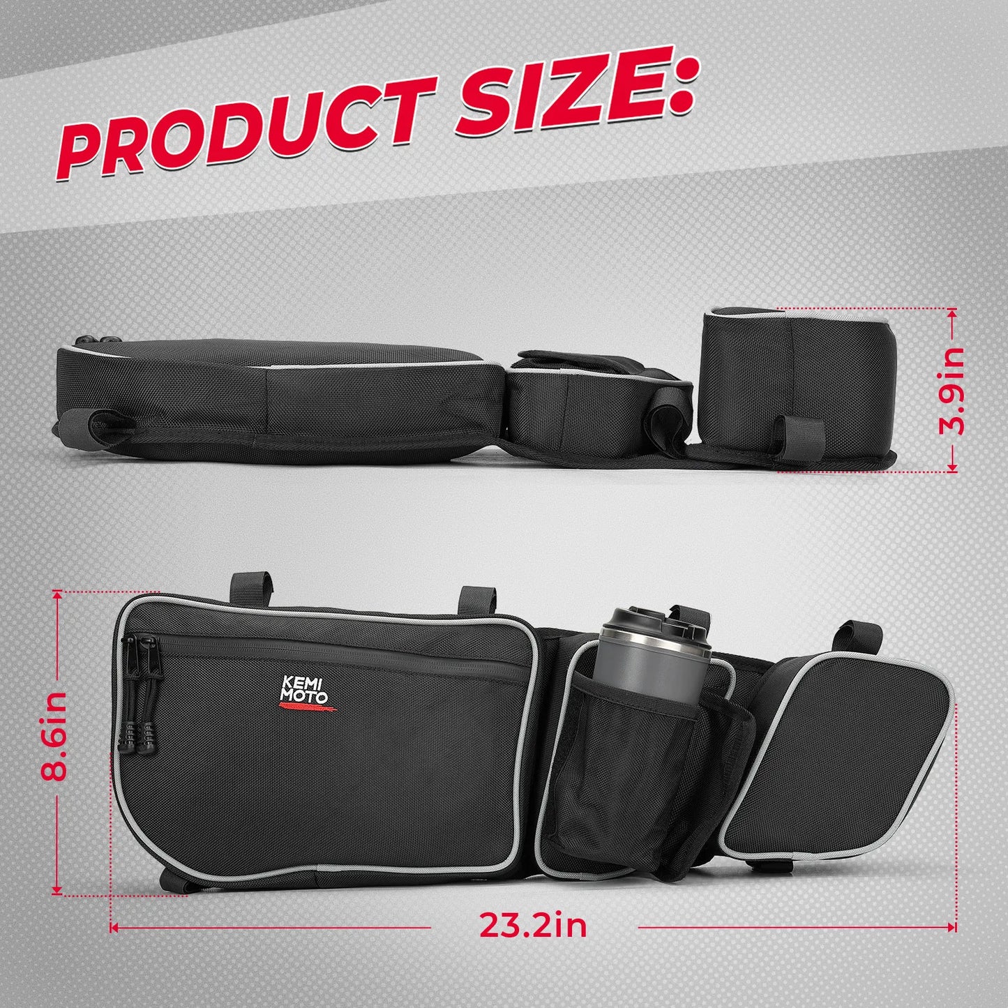 Side Storage Door Bag with Knee Pad For Can-am Maverick X3 Max R RR 4x4 XMR XDS XRC XRS DS RS Turbo DPS 900 HO 2017+ 2/4 Doors