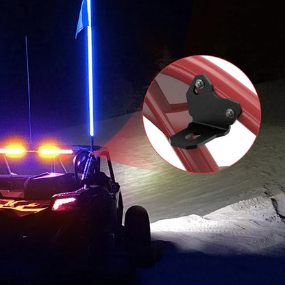 LED Whip Antenna Light Flag Mount Bracket For Can-am Maverick X3 Max R RR 4x4 XMR XDS XRC XRS DS RS Turbo DPS 900 HO 2017-2024