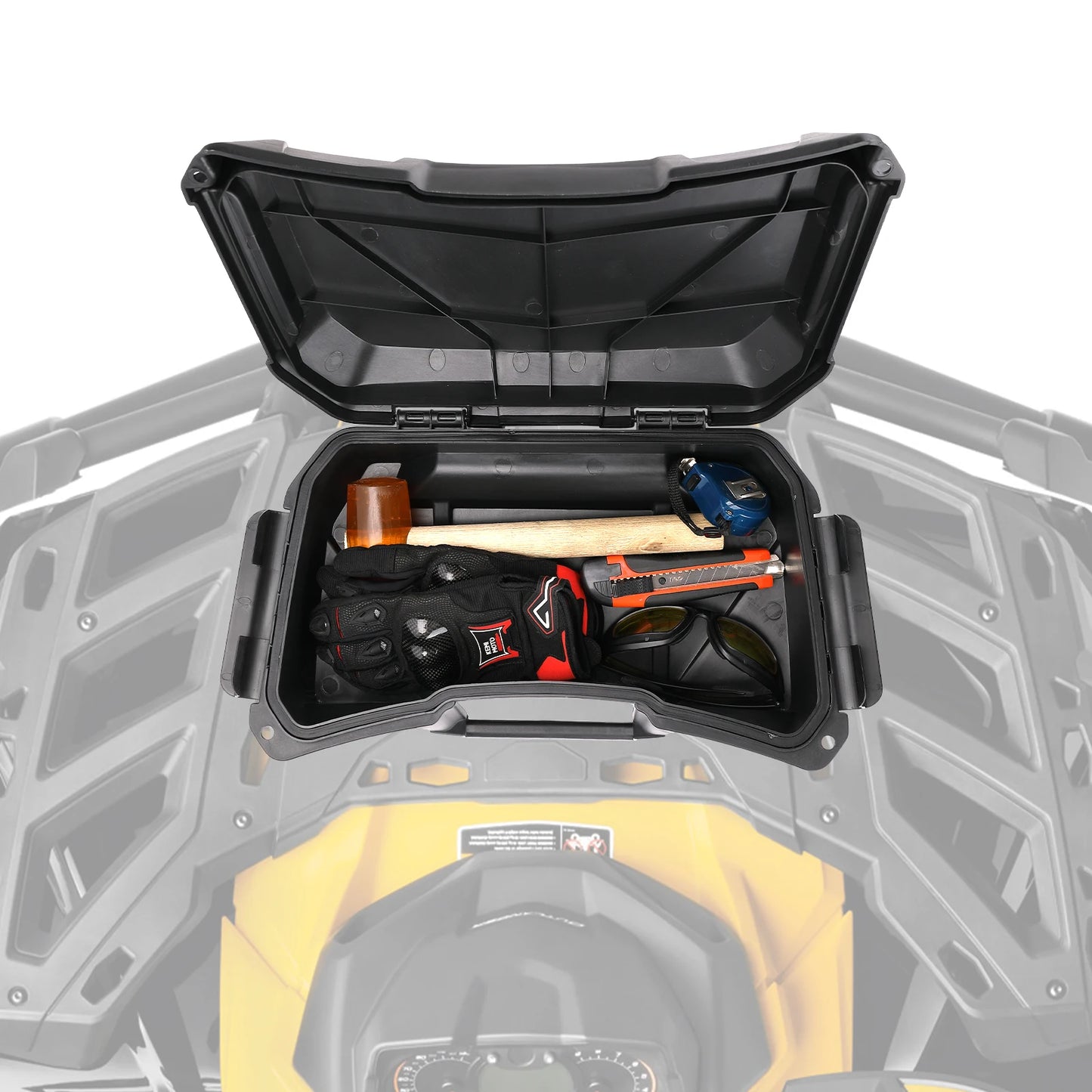 KEMIMOTO ATV 2 GAL Storage Box Compatible with Can Am Outlander L 450 570 650 800 1000 Max G2 G2L Maverick 1000R X3 #708200408