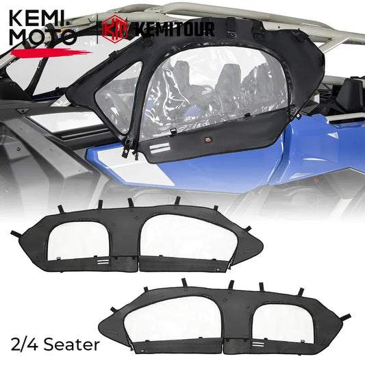 KEMIMOTO UTV Soft Upper Door Set Kit For Can Am Maverick X3/X3 Max R RR 900 HO 4x4 XRC XMR XRS DS RS Turbo DPS 2017+ 2/4-Seater