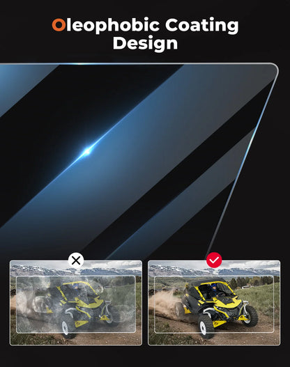 Screen Protector UTV For Can-Am Maverick R 2024+ For Ski-Doo 2023+ Color Touch Screen Scratch Resistant Glass Protective Film