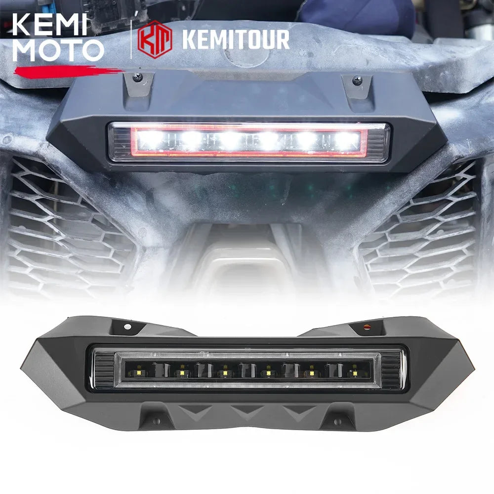 KEMIMOTO UTV Rear Light Tail Brake Fog Lamp Compatible with Can-Am Maverick X3 Max R RR 4x4 Turbo DPS 2017-2024 for Canam