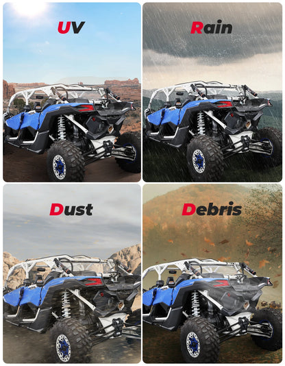 Rear Window Upgraded Sealing Rear Windshield for Can-am Maverick X3 Max R RR 4x4 XDS XRC XRS DS RS Turbo DPS 900 2/4 Doors