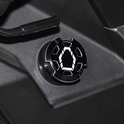 UTV Aluminum Alloy Black CNC Cap Fuel Tank Cover for Can-am Maverick X3 Defender Maverick Max Sport Trail 2018+ 2/4 Doors