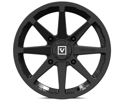 V01 14X7 +15MM 4X110 GLOSS BLACK