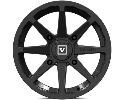 V01 14X7 +15MM 4X110 GLOSS BLACK