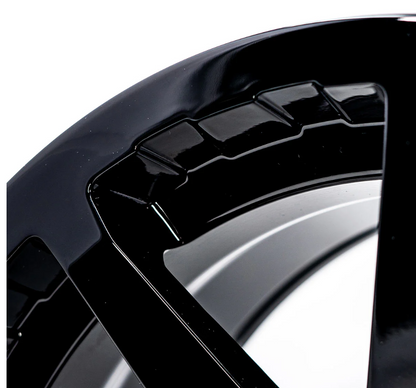 V01 14X7 +15MM 4X110 GLOSS BLACK