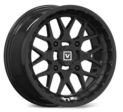 V03 14X7 +25MM 4X110 GLOSS BLACK