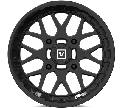 V03 14X7 +25MM 4X110 GLOSS BLACK