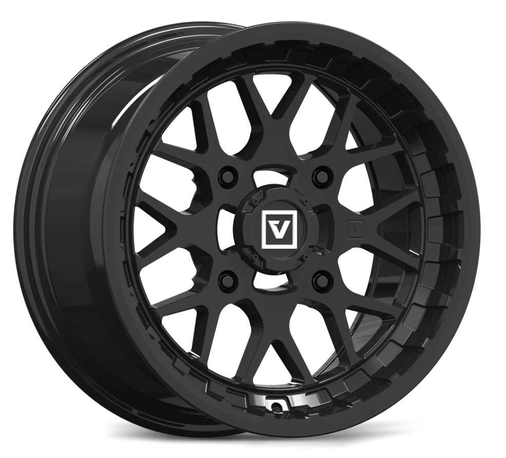 V03 14X7 +25MM 4X137 GLOSS BLACK