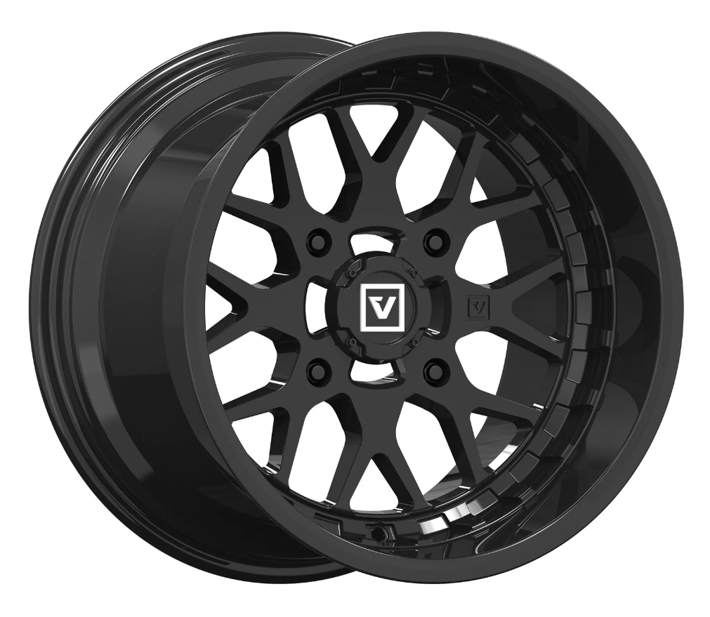 V03 14X7 +25MM 4X137 GLOSS BLACK