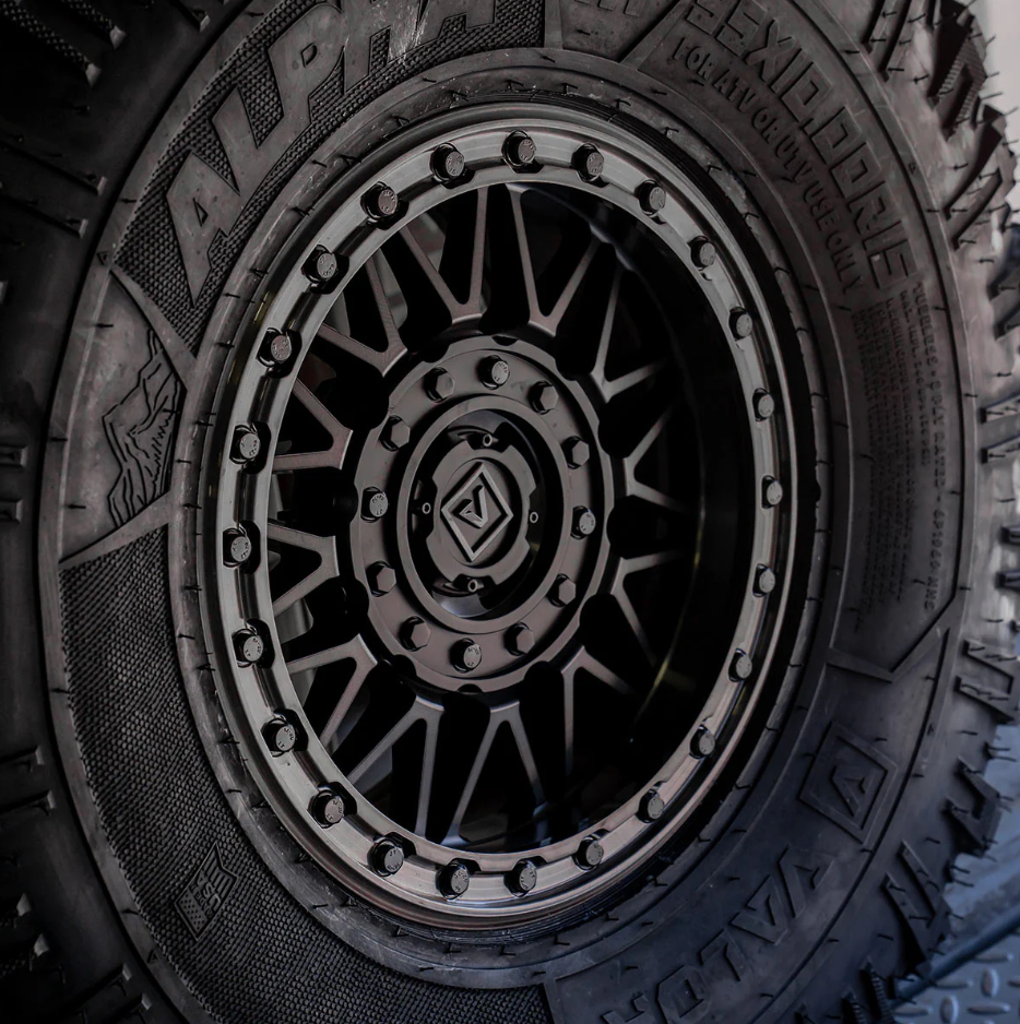 V08 BEADLOCK 15X7 +30MM 4X137/4X156 SATIN BLACK