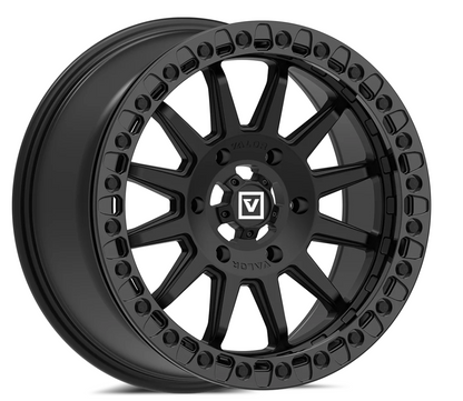 V09 BEADLOCK FLOW FORM 17X8 +40 4X137 SATIN BLACK
