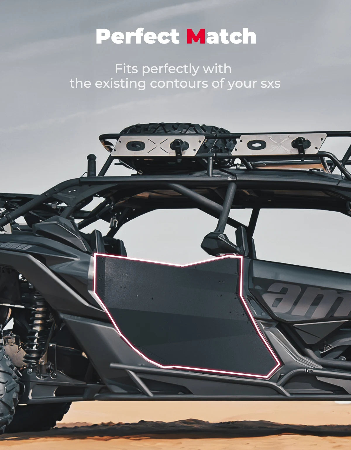 KEMIMOTO UTV Aluminum Rear Full Doors Compatible with Can-am Maverick X3 Max 4x4 XRS XDS DS RS XMR Turbo DPS 4 Doors 715004753