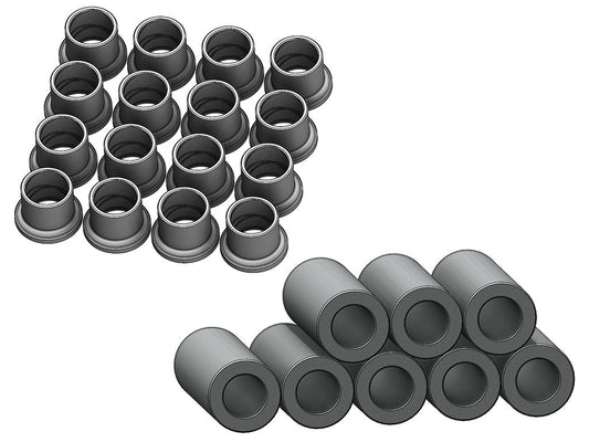 Maverick X3 Front A-Arm Bushing Pins and Bushings, Full Set - Complete set of front A-arm bushing pins and bushings for Can-Am Maverick X3, ensuring reliable suspension performance and durability.