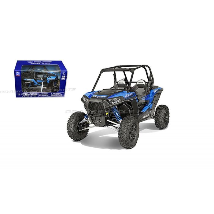 MODEL DIE CAST POLARIS RZR XP1000, VOODOO BLUE, SCALE 1:18